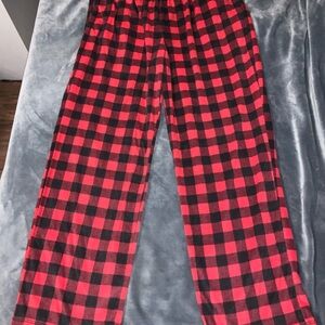 Red and Black Plaid Pajama Pants Intimates & Sleepwear
